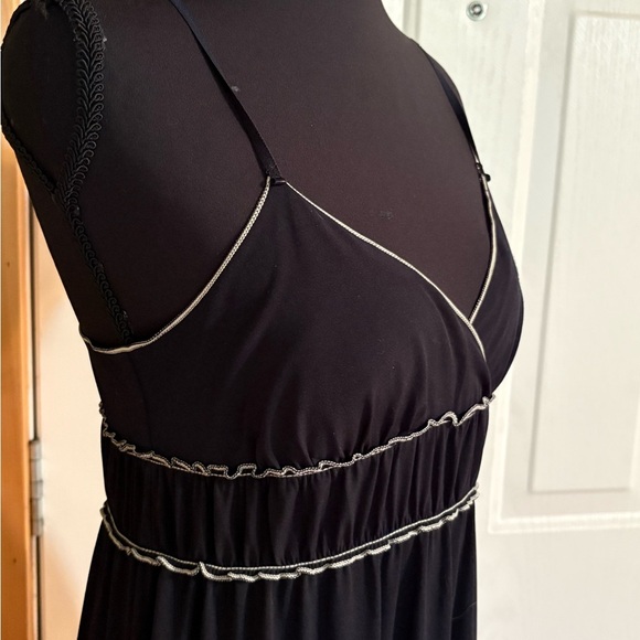 Max Studio Black Spaghetti Strap Long Dress - Picture 3 of 12